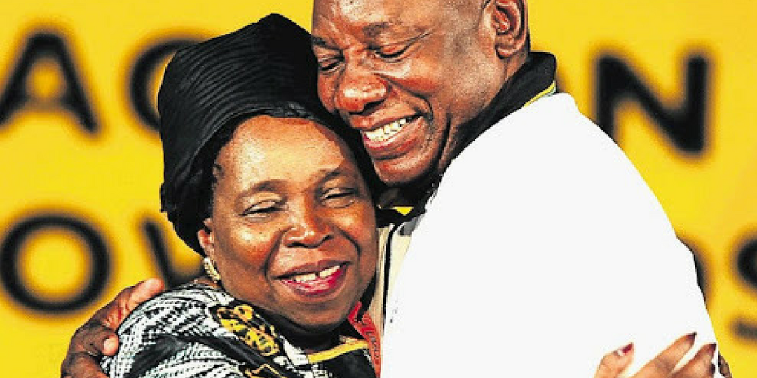 Cyril Ramaphosa and Nkosazana Dlamini-Zuma Cyril Ramaphosa and Nkosazana Dlamini-Zuma