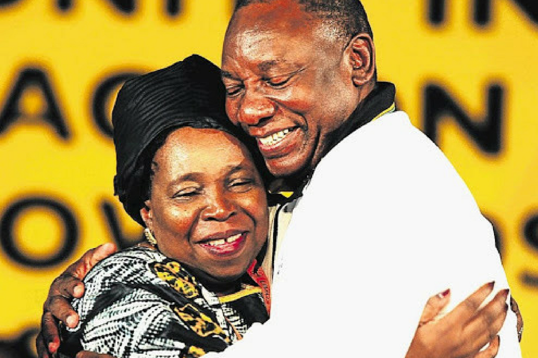 Cyril Ramaphosa and Nkosazana Dlamini-Zuma